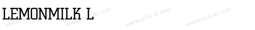 LEMONMILK Light字体转换
